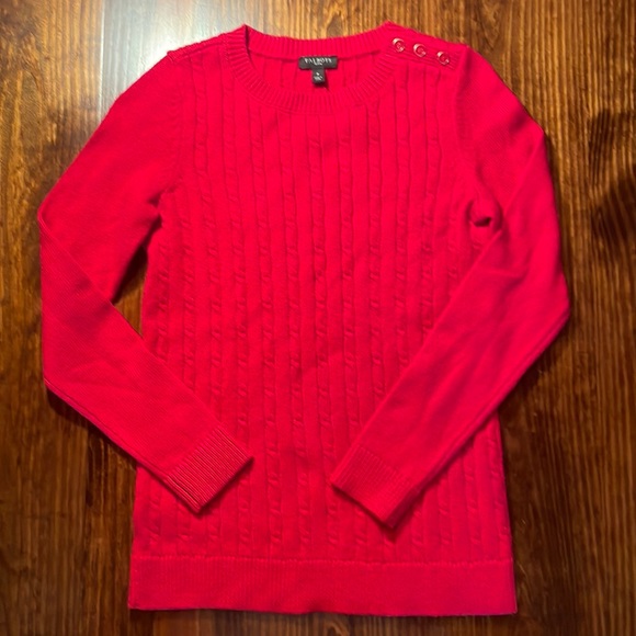 NWT Talbots Soft Kitty Cable Petite Sweater - Picture 1 of 4